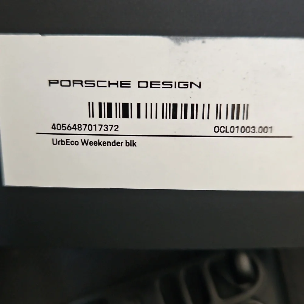 Porsche Design Urban Eco Weekender Bag (NWT) Expandable, Lightweight MSRP $315